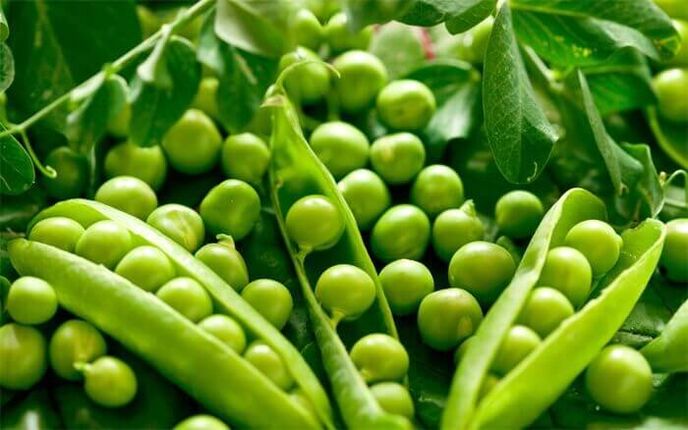 Can you include peas in the menu for pancreatitis